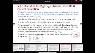 Chapter5 Lecture4 Subthreshold region iDVGS characteristics PMOS operation Summary NMOSPMOS [upl. by Kwei826]