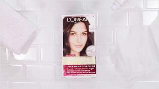 How to Cover Gray Hair At Home featuring LOréal Paris Excellence Creme [upl. by Aonian343]