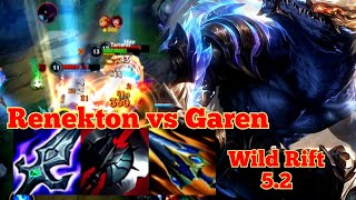 Renekton vs Garen Top  Wild Rift 52 Baron Lane [upl. by Haskins]