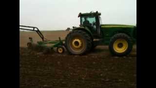 John Deere 995 On Land 8 Bottom Plow [upl. by Eetsirk]