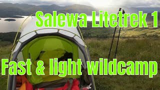 52 Salewa Litetrek 1 Fast amp Light Wild Camp [upl. by Georgiana]