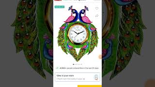 Best wall clock under 300  best wall clock for home  best wall clock flipkart wallclock clock [upl. by Parent144]