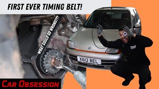 Replacing My First EVER Timing Belt And Water Pump FIAT Seicento Sporting [upl. by Worthington148]