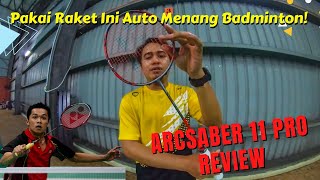 Review Arcsaber 11 Pro The Best Yonex Racket 2022 [upl. by Yrrok]