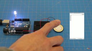 Arduino Examples  Knock Piezo Sesnor [upl. by Lleunamme388]