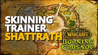 Shattrath Skinning Trainer Location WoW TBC [upl. by Anital728]