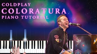 Coldplay  Coloratura  Piano Tutorial [upl. by Ayeki]