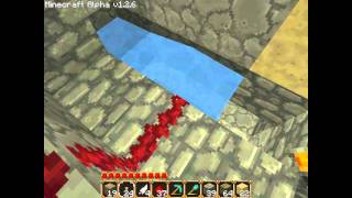 Minecraft tutorial  Creating a leveractivated pitfall trap [upl. by Annanhoj]