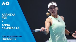 Arantxa Rus v Anna Kalinskaya Highlights  Australian Open 2024 Second Round [upl. by Sherilyn]