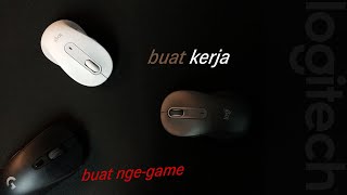 Mouse Kerja vs Mouse Gaming  ft Logitech M650 [upl. by Adnamma872]