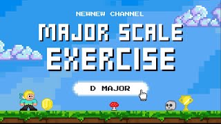 D Major Scale Singing Vocal Exercise [upl. by Meier]