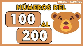 NÚMEROS del 100 al 200 EN ESPAÑOL E INGLES escritos para niños 💫🧒👧 I SPANISH ENGLISH Numbers 100200 [upl. by Turner]