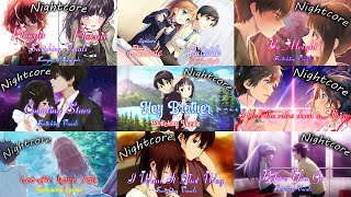 Nightcore ↬ 30 Minutes Switching Vocals 2「 Switching Vocals  Lyrics  NV  1k Special 」 [upl. by Meri386]