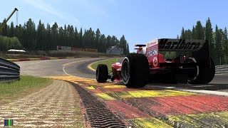 Assetto Corsa Ferrari F2004 Spa Francorchamps External Sound [upl. by Harolda]