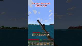 This has to be the rarest Minecraft spawn area ever minecraftgaming rare slammiing SLAMMIING [upl. by Notrom718]