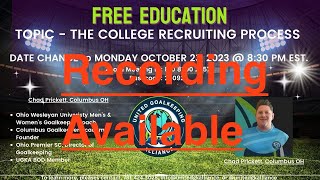 FREE EDUCATION  UNDERSTANDING THE COLLEGE RECRUITING PROCESS [upl. by Colwell764]