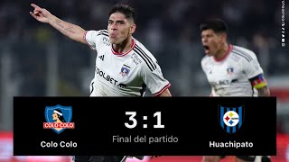 Colo Colo 3 Vs 1 Huachipato  Campeonato Betsson 2023  Fecha 19 [upl. by Enidlarej]