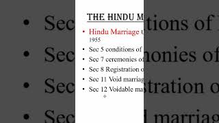 Hindu marriage under Hindu marriage Act lawnotes hindumarriage [upl. by Naveb]