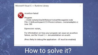 How to solve Microsoft visual C runtime library error when you start up your system [upl. by Tilda]