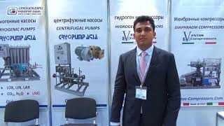 Ujjwal Didwania Ventos Compressors  Italy about 16th CryogenExpo Industrial Gases  2017 [upl. by Oyek]