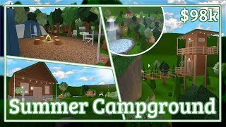 Bloxburg  Summer Campground Speedbuild [upl. by Marchelle73]