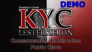 Consecuencias de mis actos  Punto Clave  Version bachata  Karaoke DEMO [upl. by Loreen]