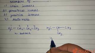 nButane and isobutane are examples of [upl. by Coulson]