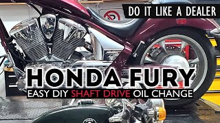 How to Change Honda Fury Shaft Drive Oil [upl. by Leirbma]