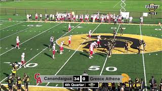 Greece Athena vs Canandaigua Academy Football 93023 [upl. by Calandra]