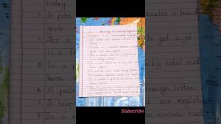 10 Sentence necessity of learning english paragraph writing for class all  দূর্বল ছাত্রদের জন্য। [upl. by Adaj]