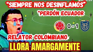 RELATOR COLOMBIANO NO SOPORTA LA DERROTA Y SE QUIEBRA EN VIVO [upl. by Tulley]