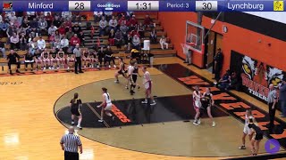 Lynchburg vs Minford Girls Tournament Basketball [upl. by Allit150]