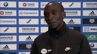 Berlin Marathon 2017 Kipchoge Bekele Kipsang  INTERVIEW [upl. by Htessil]