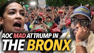 Alexandria OcasioCortez Mad Trump Had Huge Turnout In the Bronx AOC Calls Him Broke quotHe Wont Winquot [upl. by Akinet]