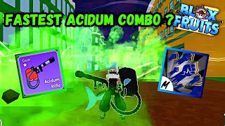 〖Fastest Acidum Rifle One Shot Combo〗Blox Fruits Bounty Hunting [upl. by Summer]