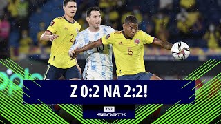 EL MŚ 2022 KOLUMBIA  ARGENTYNA 22 REMIS WYRWANY W OSTATNICH SEKUNDACH  SKRÓT MECZU [upl. by Elleirol580]