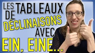 🇩🇪Les déclinaisons en allemand  larticle indéfini quotEIN EINEquot 🤔 [upl. by Henryetta]