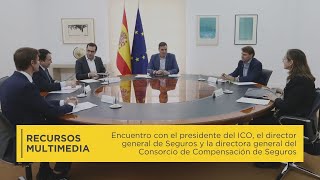 Encuentro con el presidente del ICO y los DG de Seguros y del Consorcio de Compensación de Seguros [upl. by Beaner]