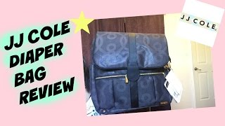 JJ Cole Backpack Diaper Bag ReviewBlack amp Gold Collection [upl. by Wooster]