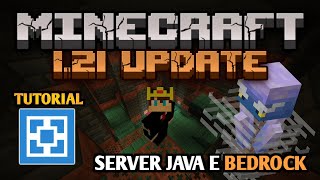 MINECRAFT 121 ATUALIZADO COMO CRIAR UM SERVIDOR JAVA E BEDROCK 121 NO ATERNOS 2024 [upl. by Ainivad]