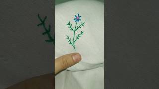 Hand embroidery on handkerchief🧵 embroidery art [upl. by Eerok436]