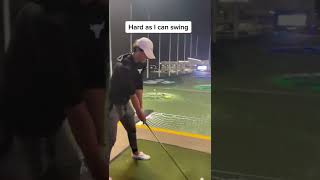 Grant Horvat CRUSHES Ball Over The Top Golf Net 😳 tiktok granthorvat shorts fyp topgolf [upl. by Boff375]