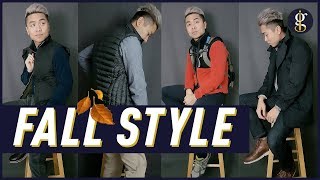 5 EASY FALL OUTFITS Feat The Puffer Vest Gilet  Mens Fashion amp Style Inspiration [upl. by Loresz]