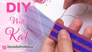 How to Space Bugle Beads on the Jewel Loom [upl. by Sakmar]