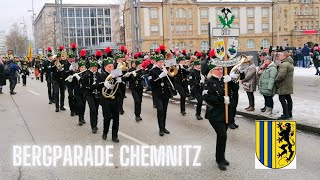 Bergparade Chemnitz Festumzug Auftaktbergparade Dezember 2023 Glück auf 😃☃️❄️ [upl. by Logan657]