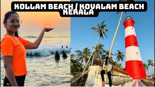 Kovalam Beach Kerala  Must Visit Places In Kerala  kollam Beach KeralaKovalam Beach Complete Tour [upl. by Girardo]