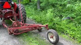 McCormick Sickle Mower on the IH 300U Tractor [upl. by Ferrel957]