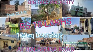 9908256038  100 sq boundary Rs 18 lakhs at balguda road near ayesha musjid 9849456038 [upl. by Bega]