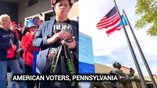 American voters storm rally in Pennsylvania । Watch [upl. by Blankenship]