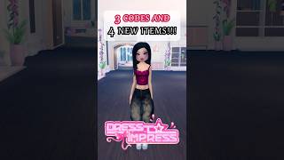 4 NEW CODE ITEMS in Dress to Impress dresstoimpress roblox dticodes [upl. by Aneliram]